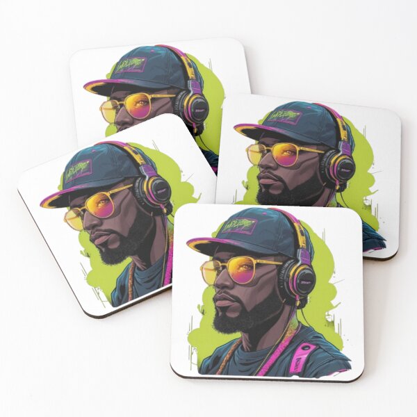 Item preview, Urban Neon Vibe: Futuristic Hip-Hop Style Character Illustration designed and sold by Vikkokansana.