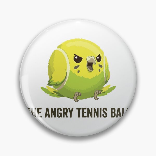 Item preview, The Angry Tennis Ball Funny Budgie Meme designed and sold by Petzzz.