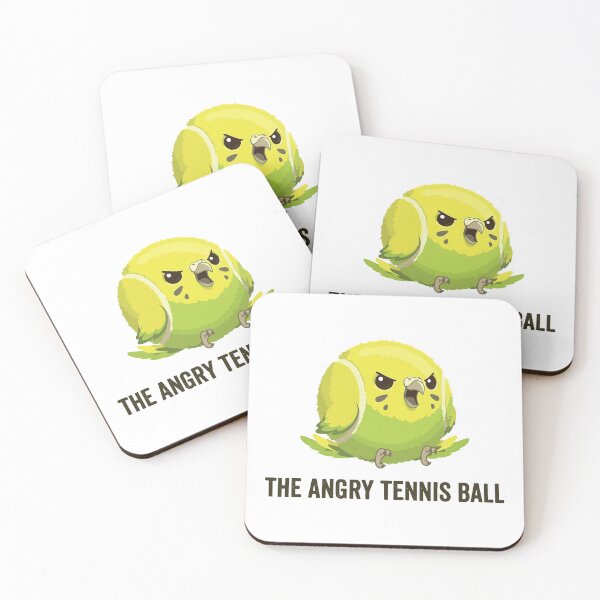 Item preview, The Angry Tennis Ball Funny Budgie Meme designed and sold by Petzzz.