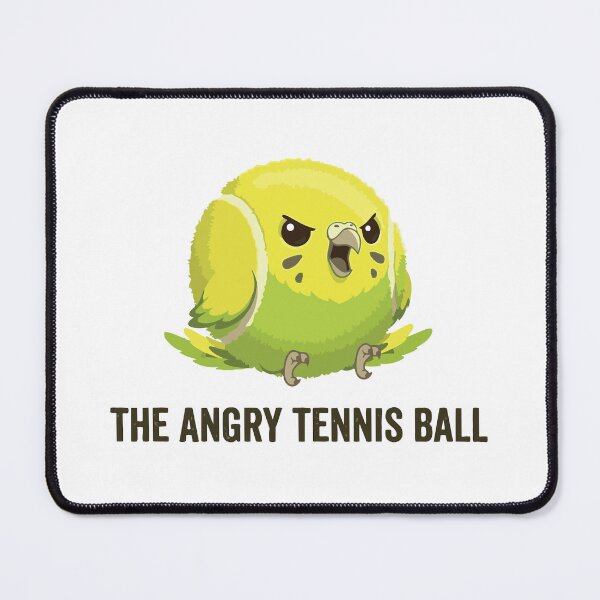 Item preview, The Angry Tennis Ball Funny Budgie Meme designed and sold by Petzzz.