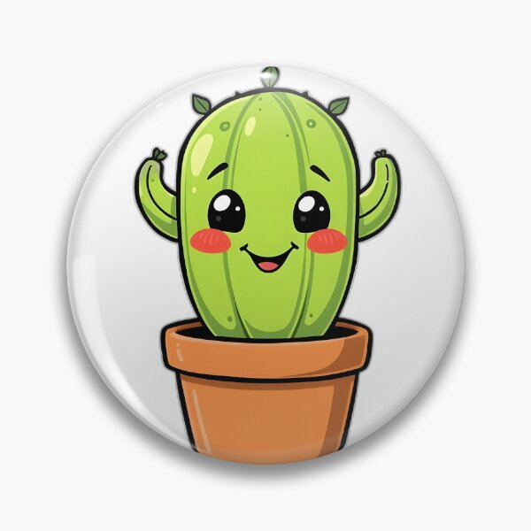 Item preview, Cute Smiling Cactus Illustration – Perfect Plant Parent Gift – POD Design designed and sold by PrintMadog.