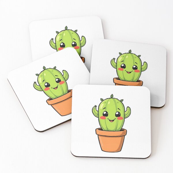 Item preview, Cute Smiling Cactus Illustration – Perfect Plant Parent Gift – POD Design designed and sold by PrintMadog.