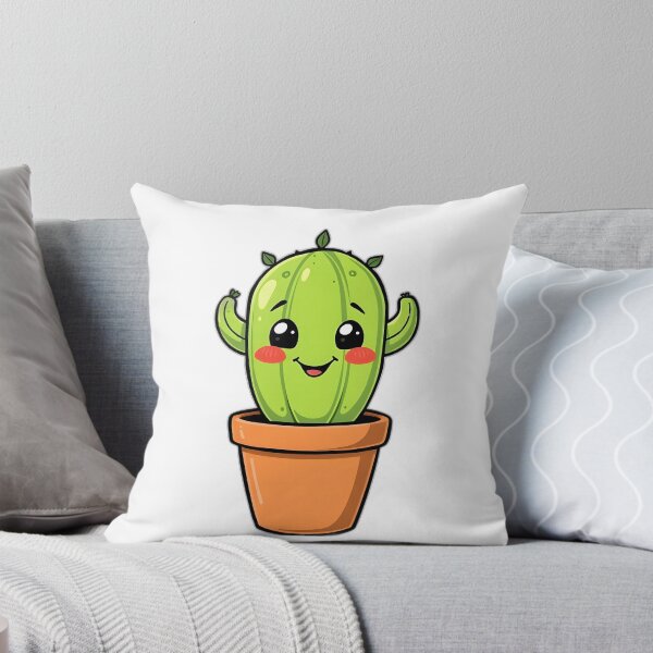 Item preview, Cute Smiling Cactus Illustration – Perfect Plant Parent Gift – POD Design designed and sold by PrintMadog.