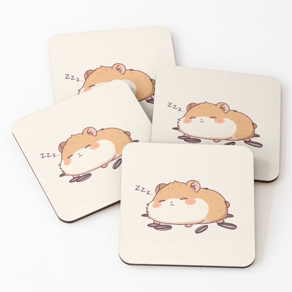 Item preview, Sleepy Hamster Napping on Sunflower Seeds designed and sold by MunchyMoods.