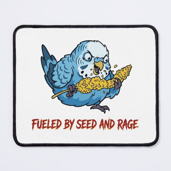 Item preview, Fueled By Seed And Rage Funny Budgerigar designed and sold by Petzzz.