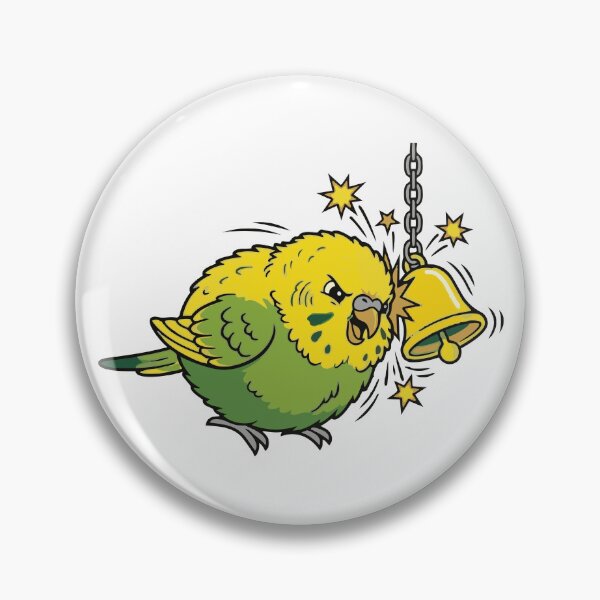 Item preview, Plastic Bell Destroyer Angry Budgie Parrot designed and sold by Petzzz.