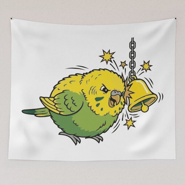 Item preview, Plastic Bell Destroyer Angry Budgie Parrot designed and sold by Petzzz.