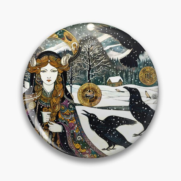 Item preview, Hel and Her Messengers | Norse Mythology Raven Art designed and sold by Stoneflower-Art.