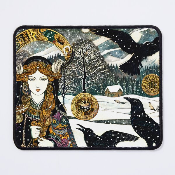 Item preview, Hel and Her Messengers | Norse Mythology Raven Art designed and sold by Stoneflower-Art.