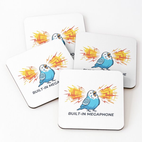Item preview, Built In Megaphone Screaming Budgerigar Meme designed and sold by Petzzz.