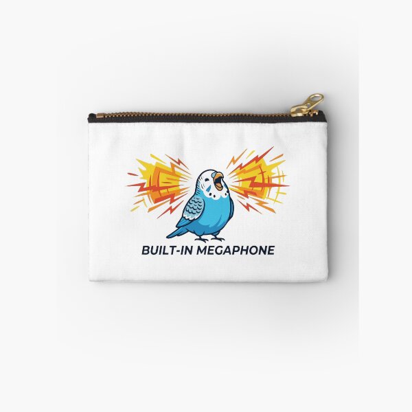 Item preview, Built In Megaphone Screaming Budgerigar Meme designed and sold by Petzzz.