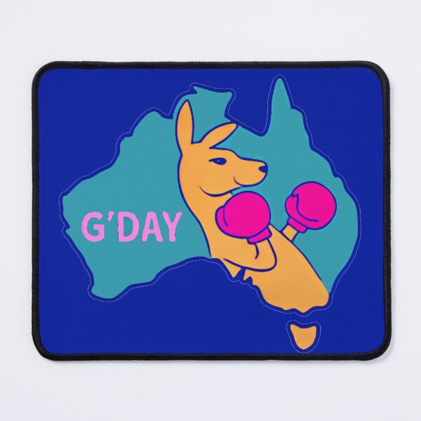 Item preview, Boxing Kangaroo over Australia designed and sold by Corinne Alexa Jackson.
