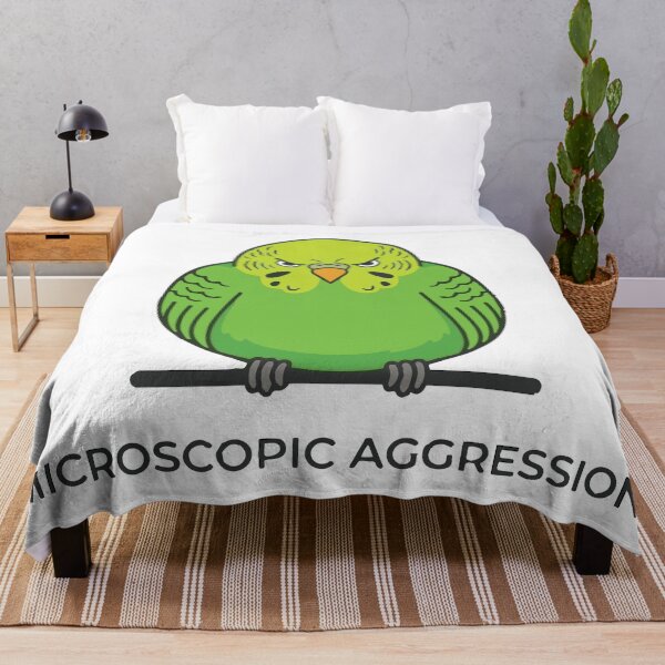 Item preview, Microscopic Aggression Fluffed Up Budgie designed and sold by Petzzz.