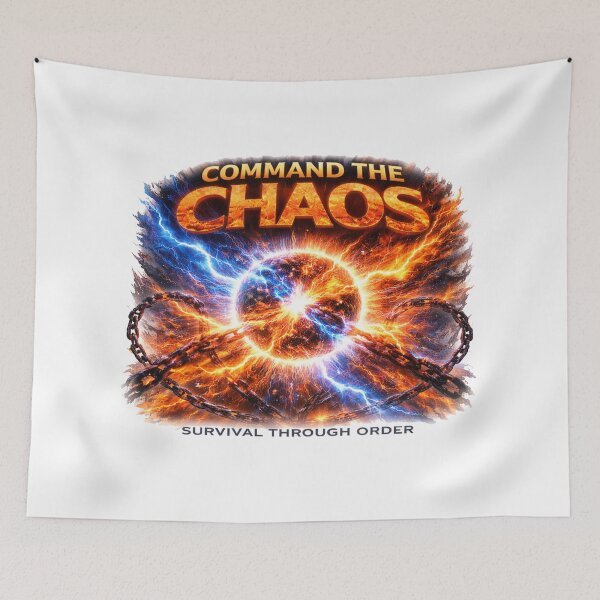 Item preview, Command The Chaos Warrior Mindset Motivation Design designed and sold by RelateAndTee.