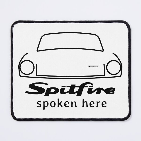 Item preview, Triumph Spitfire "spoken here" (black) for enthusiasts of the classic 1970s sports car designed and sold by soitwouldseem.