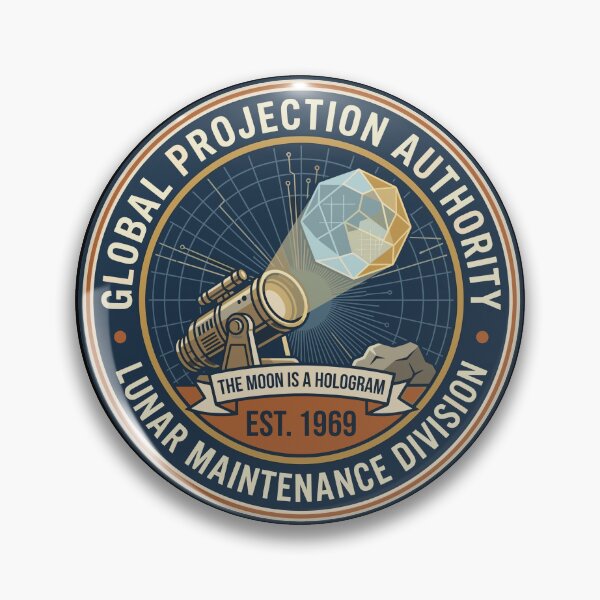 Item preview, Moon Hologram Conspiracy Shirt – Global Projection Authority Funny Space Theory Design designed and sold by CoverStories.