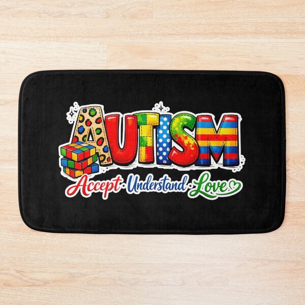 Item preview, Autism Accept Understand Love ASD Awareness designed and sold by smartrocket.