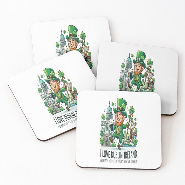 Item preview, Dublin Ireland Leprechaun St. Patrick's Day | Irish Stout & Landmark T-Shirt designed and sold by Sushikidsntoddlers.