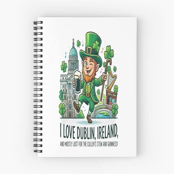 Item preview, Dublin Ireland Leprechaun St. Patrick's Day | Irish Stout & Landmark T-Shirt designed and sold by Sushikidsntod.