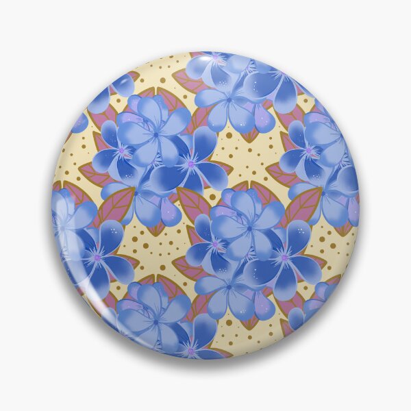 Item preview, Frangipani Delight Blue Pattern  designed and sold by YaldiDesign.