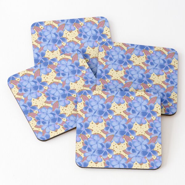 Item preview, Frangipani Delight Blue Pattern  designed and sold by YaldiDesign.