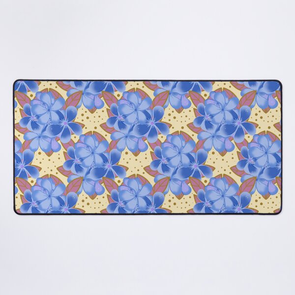 Item preview, Frangipani Delight Blue Pattern designed and sold by YaldiDesign.
