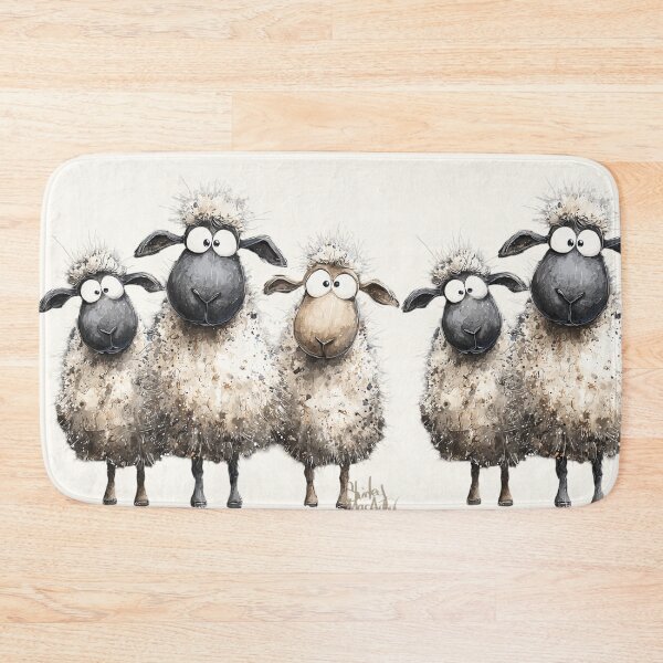 Item preview, Gorgeous Valais Blacknose Sheep ' FuN SHeeP ' BY SHiRLeY MacARTHuR designed and sold by Shirley MacArthur Art.