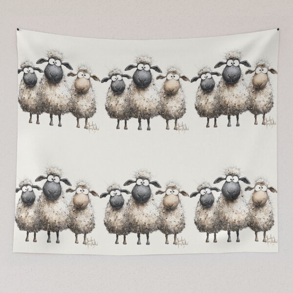 Item preview, Gorgeous Valais Blacknose Sheep ' FuN SHeeP ' BY SHiRLeY MacARTHuR designed and sold by Shirley MacArthur Art.