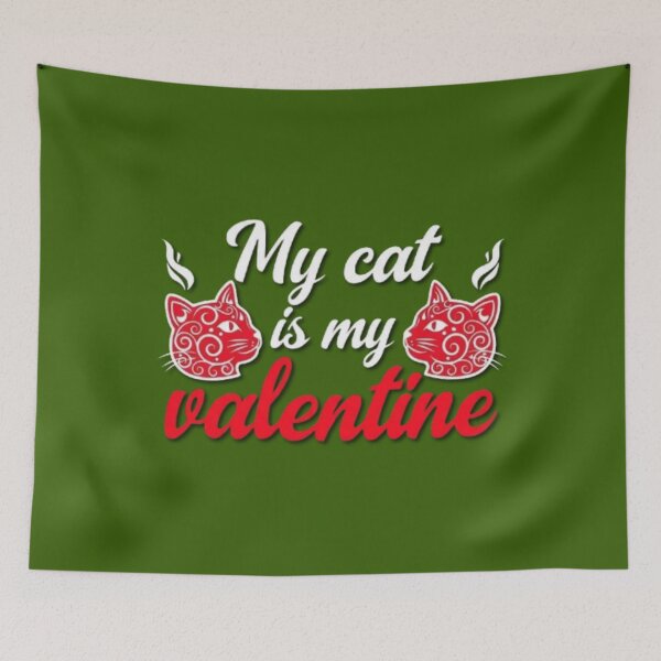 Item preview, My Cat is My Valentine designed and sold by Aise06.