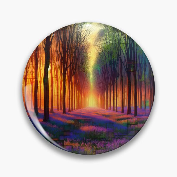 Item preview, Cathedral of Spring | Vibrant Forest Corridor Art  designed and sold by Stoneflower-Art.