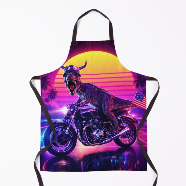 Item preview, Neon Synthwave Dino Rider designed and sold by LuluLeb.