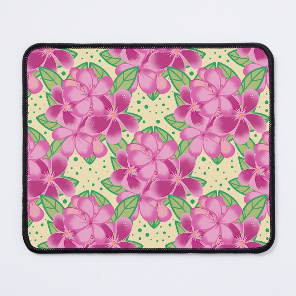 Item preview, Frangipani Delight Pink Pattern designed and sold by YaldiDesign.