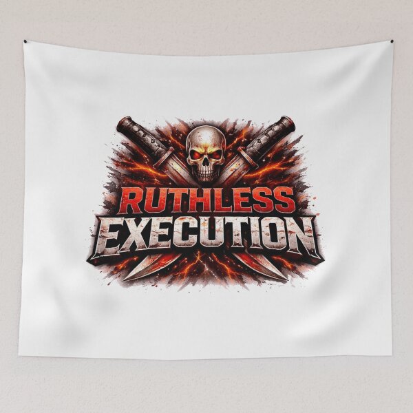 Item preview, Ruthless Execution – Elite Discipline Mindset Motivational Typography Design designed and sold by RelateAndTee.