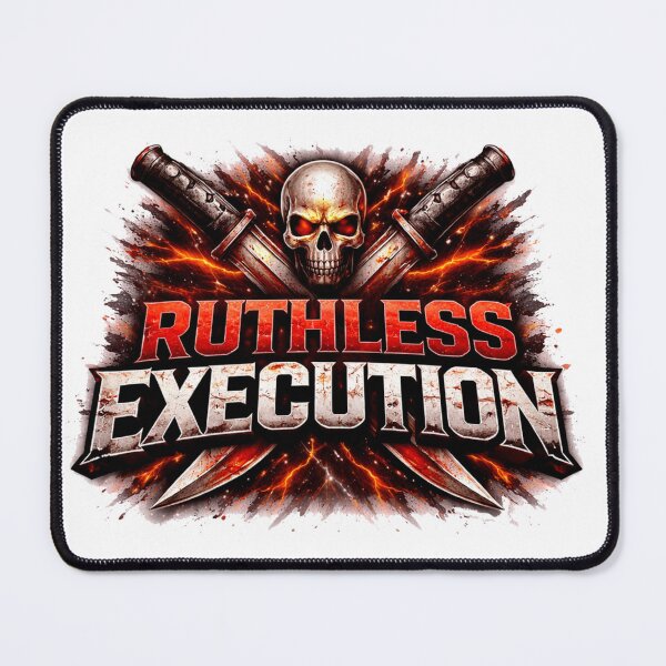 Item preview, Ruthless Execution – Elite Discipline Mindset Motivational Typography Design designed and sold by RelateAndTee.