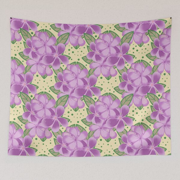 Item preview,  Frangipani Delight Lilac Pattern  designed and sold by YaldiDesign.