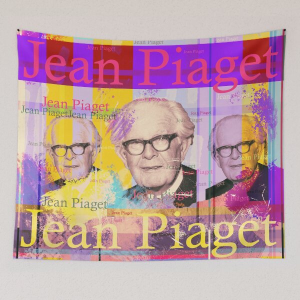 Item preview, Jean Piaget: An aesthetic portrait collage for psychology and education enthusiasts designed and sold by Mauswohn.