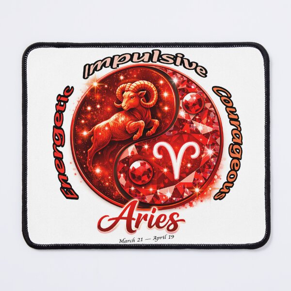 Item preview, Aries -Zodiac starsign inside  a yin-yang with Personality Trade designed and sold by FireOrchid.