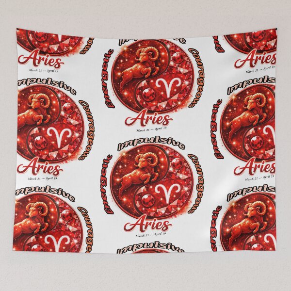 Item preview, Aries -Zodiac starsign inside  a yin-yang with Personality Trade designed and sold by FireOrchid.