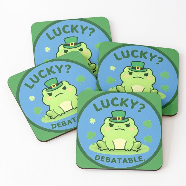 Item preview, Lucky Debatable Frog – Funny St. Patrick’s Day Meme designed and sold by AnimalAirtistry.