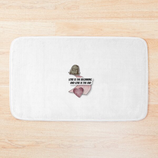 Item preview, Love Is the Beginning and the End - Poetic Life Quote Sticker designed and sold by Purple Letters .