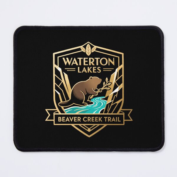 Item preview, Waterton Lakes National Park Windswept Shoreline Path Beaver designed and sold by Simsimah26Parks.