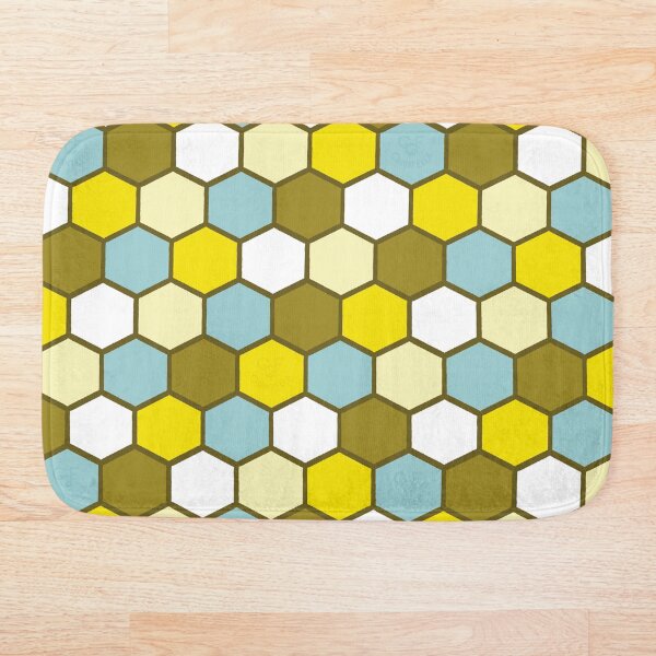 Item preview, Hexagon Pattern in Yellow, Green and Blue designed and sold by ChantellaGF.