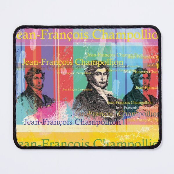 Item preview, Jean-François Champollion: An aesthetic collage for Egyptology fans designed and sold by Mauswohn.