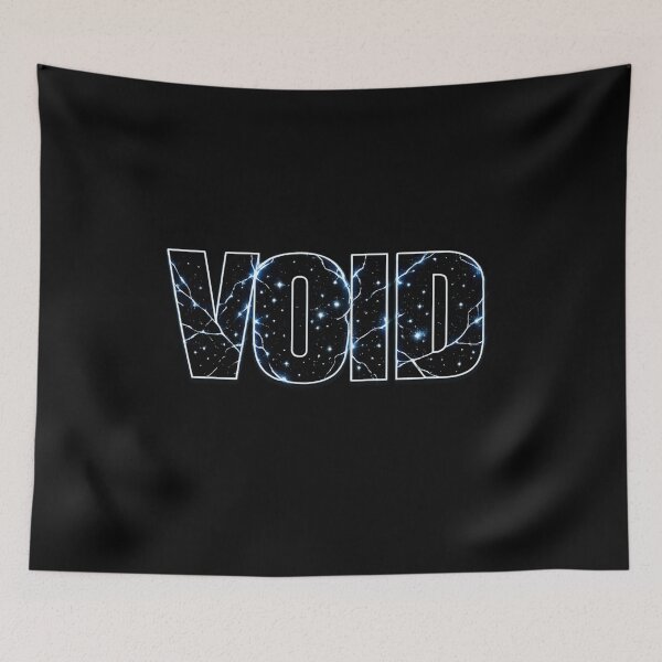 Item preview, VOID – Cosmic Brutalist Typography with Starfield Cracks designed and sold by MKreative Studio.