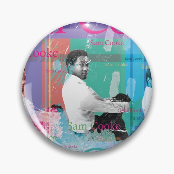 Artikelvorschau, Sam Cooke: Ästhetische Porträt-Collage für Soul- und Musikfans entworfen und verkauft von Mauswohn.