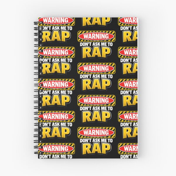 Item preview, Warning Dont Ask Me To Rap Funny Music Humor Design designed and sold by TeeTimeTreasure.