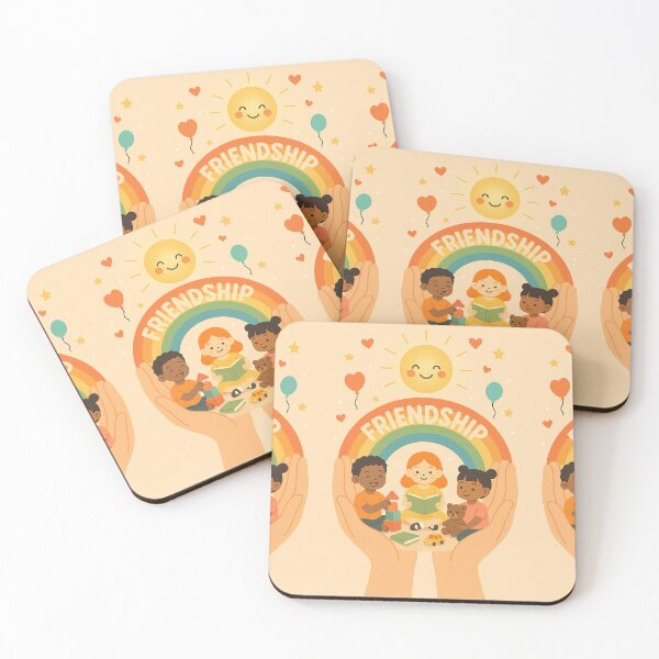 Item preview, Caring Hands Kids Poster – Support and Kindness Illustration designed and sold by mbmstores.