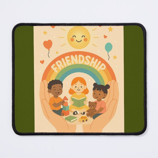 Item preview, Caring Hands Kids Poster – Support and Kindness Illustration designed and sold by mbmstores.