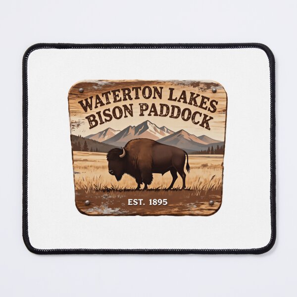 Item preview, Waterton Lakes National Park Timberline Shadow Track Bison designed and sold by Simsimah26Parks.