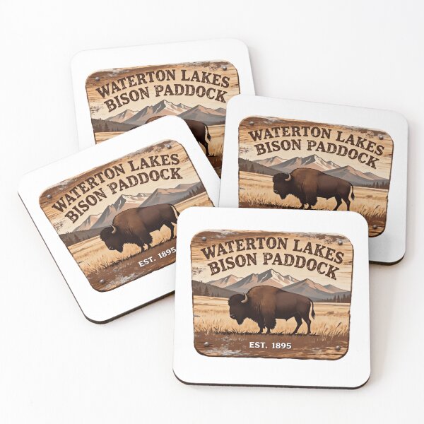 Item preview, Waterton Lakes National Park Timberline Shadow Track Bison designed and sold by Simsimah26Parks.